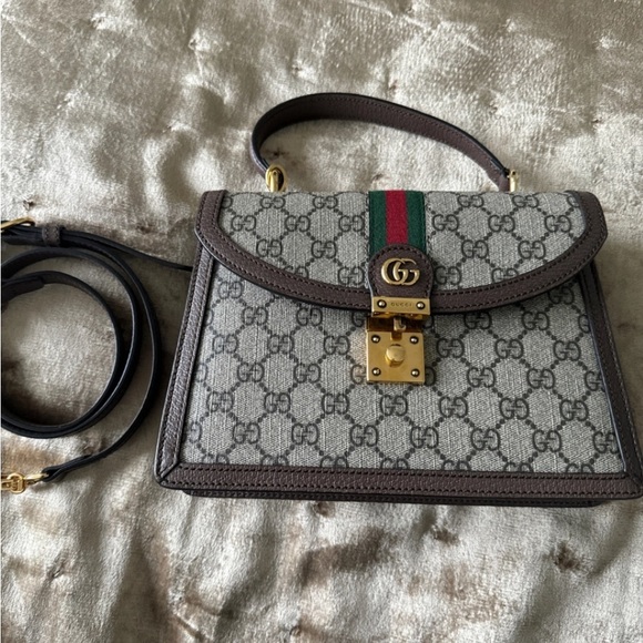 OPHIDIA GG SMALL TOP HANDLE BAG - Picture 4 of 5